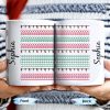 Customizable Name With Festive Light Strings - Personalized Custom Coffee Mug - XMAS155_MG