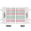Customizable Name With Festive Light Strings - Personalized Custom Coffee Mug - XMAS155_MG