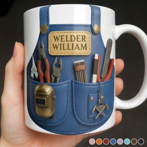Customizable Welder Design With Tools - Personalized Custom Coffee Mug - JBS090_MG