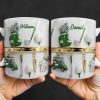 Customized Name, Golf Bag, Clubs, Balls, And Cart - Personalized Custom Coffee Mug - GOLF015_MG Customized Name, Golf Bag, Clubs, Balls, And Cart - Personalized Custom Coffee Mug - GOLF015_MG