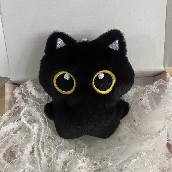 Cute 10cm Black Cat Plush Toy - Cuddly Pendant for Kids' Gifts Cute 10cm Black Cat Plush Toy - Cuddly Pendant for Kids' Gifts