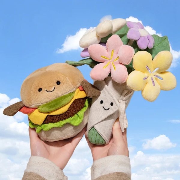 Cute 15cm Cartoon Hamburger Plush Toy - Perfect Gift for Kids! Cute 15cm Cartoon Hamburger Plush Toy - Perfect Gift for Kids!