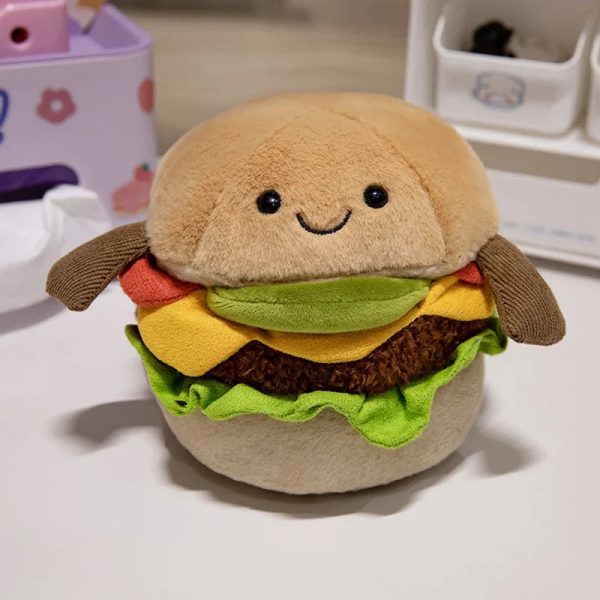 Cute 15cm Cartoon Hamburger Plush Toy - Perfect Gift for Kids! Cute 15cm Cartoon Hamburger Plush Toy - Perfect Gift for Kids!
