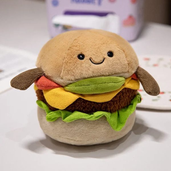 Cute 15cm Cartoon Hamburger Plush Toy - Perfect Gift for Kids! Cute 15cm Cartoon Hamburger Plush Toy - Perfect Gift for Kids!