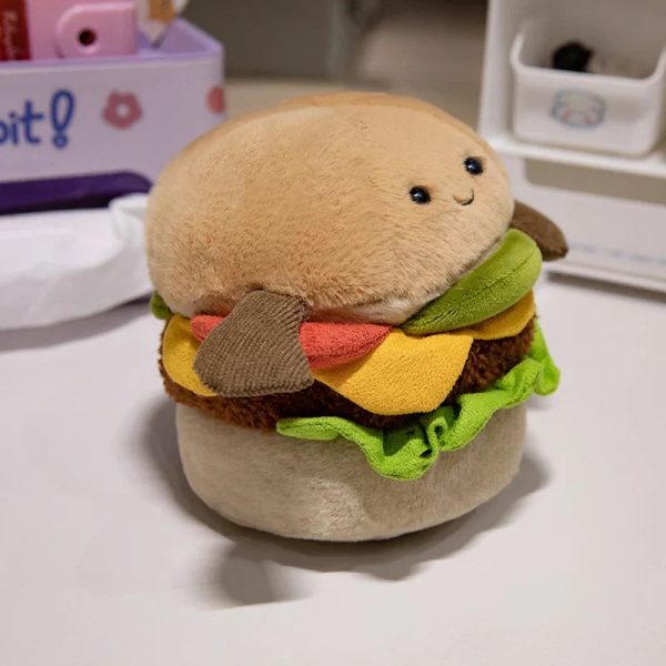 Cute 15cm Cartoon Hamburger Plush Toy - Perfect Gift for Kids! Cute 15cm Cartoon Hamburger Plush Toy - Perfect Gift for Kids!