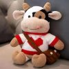 Cute 26CM Cartoon Milk Cow Plush Doll - Soft Stuffed Animal Pillow Toy