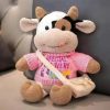 Cute 26CM Cartoon Milk Cow Plush Doll - Soft Stuffed Animal Pillow Toy