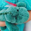 Cute 35cm Green Dinosaur Plush Toy - Soft Comfort Doll for Kids' Gifts Cute 35cm Green Dinosaur Plush Toy - Soft Comfort Doll for Kids' Gifts