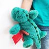 Cute 35cm Green Dinosaur Plush Toy - Soft Comfort Doll for Kids' Gifts Cute 35cm Green Dinosaur Plush Toy - Soft Comfort Doll for Kids' Gifts