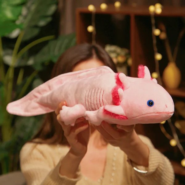 Cute 45CM Axolotl Plush Toy - Realistic Ambystoma Mexicanum for Kids