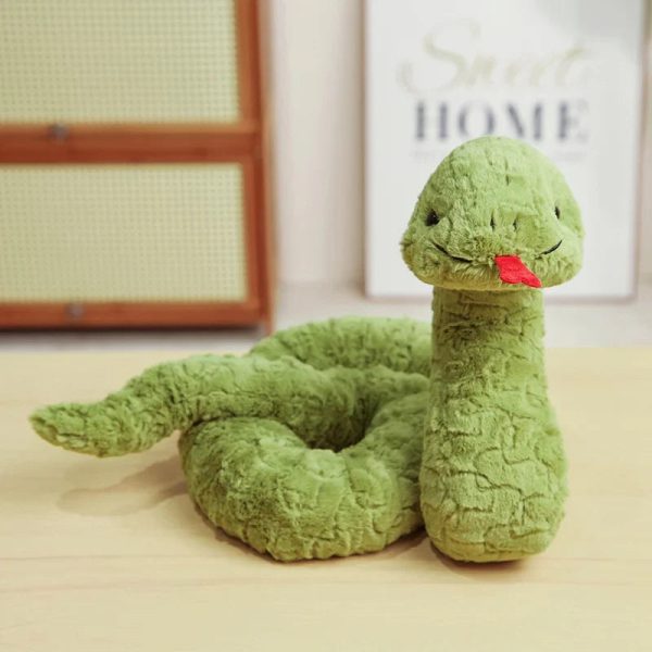 Cute 80cm Green Plush Snake Toy - Fun Gift for Kids & Holidays! Cute 80cm Green Plush Snake Toy - Fun Gift for Kids & Holidays!