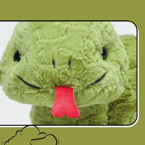 Cute 80cm Green Plush Snake Toy - Fun Gift for Kids & Holidays! Cute 80cm Green Plush Snake Toy - Fun Gift for Kids & Holidays!