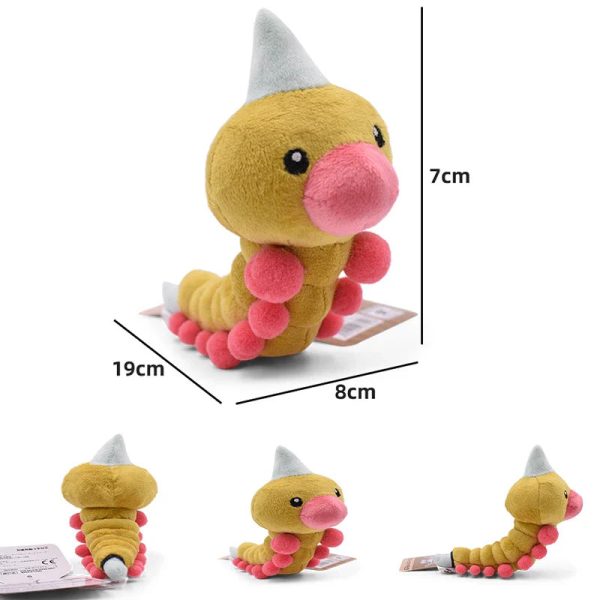 Cute Anime Plush Toys: High-Quality Weedles & Caterpies for Kids' Gifts