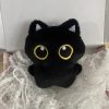 Cute Black Cat Plush Doll 10cm Small Pendant Soft Toy for Kids