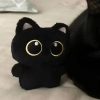 Cute Black Cat Plush Doll 10cm Small Pendant Soft Toy for Kids