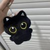 Cute Black Cat Plush Doll 10cm Small Pendant Soft Toy for Kids