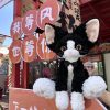 Cute Black Cat Plush Toy - Soft Throw Pillow & Long Hair Doll for Kids