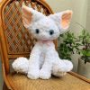 Cute Black Cat Plush Toy - Soft Throw Pillow & Long Hair Doll for Kids