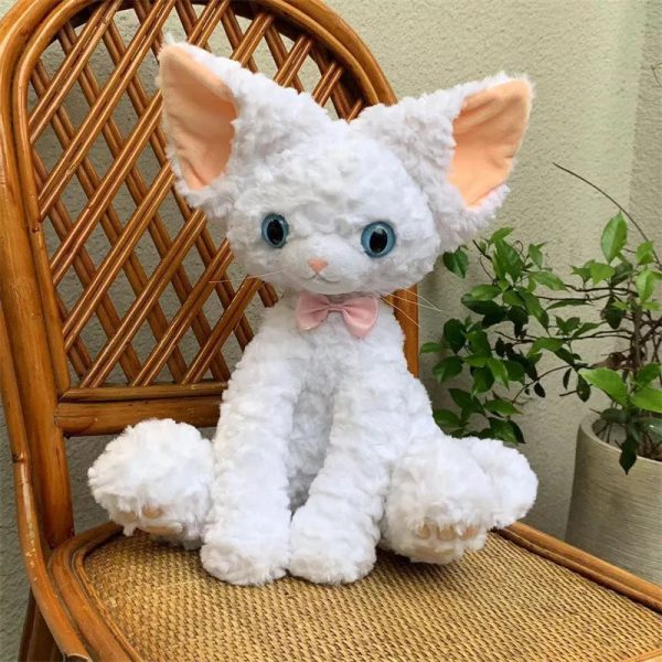 Cute Black Cat Plush Toy - Soft Throw Pillow & Long Hair Doll for Kids