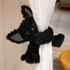 Cute Black Cat Plush Toy - Soft Throw Pillow & Long Hair Doll for Kids