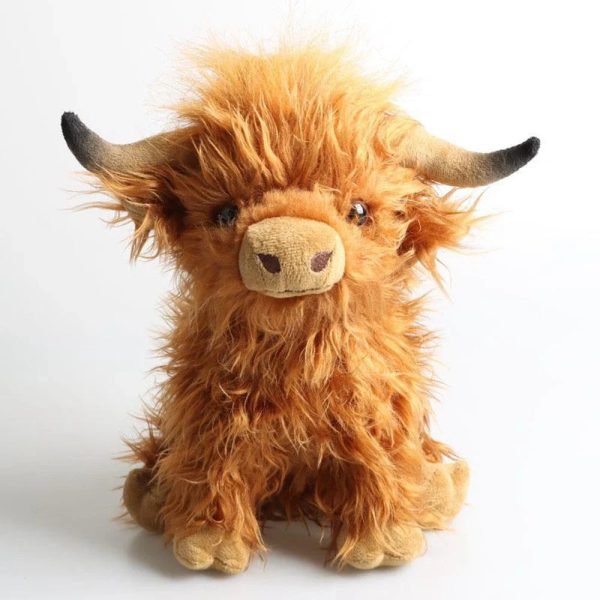 Cute Blue Highland Cow Plush Toy - Adorable Fairy Calf Gift for Kids