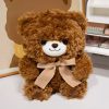 Cute Bowknot Bear Plush Toy - Soft Teddy Pillow for Love & Comfort