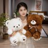 Cute Bowknot Bear Plush Toy - Soft Teddy Pillow for Love & Comfort