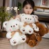 Cute Bowknot Bear Plush Toy - Soft Teddy Pillow for Love & Comfort