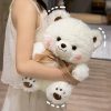 Cute Bowknot Bear Plush Toy - Soft Teddy Pillow for Love & Comfort
