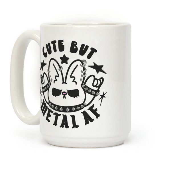 Cute But Metal AF Bunny Coffee Mug Cute But Metal AF Bunny Coffee Mug
