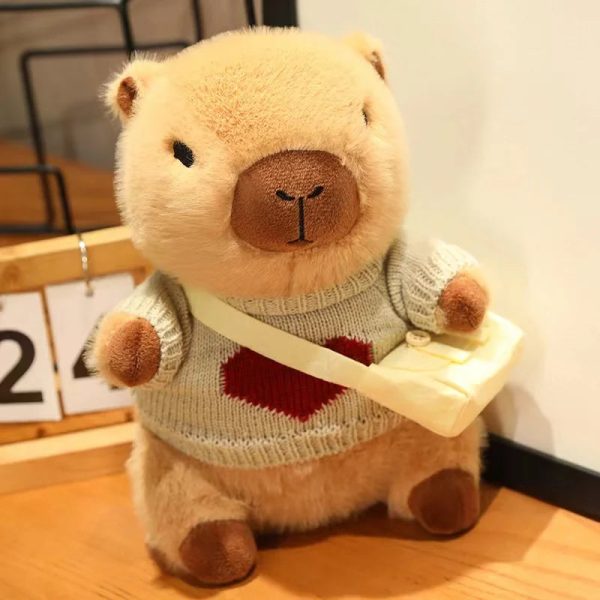 Cute Capybara Plush Toy - Cozy Sweater Doll for Kids & Home Decor