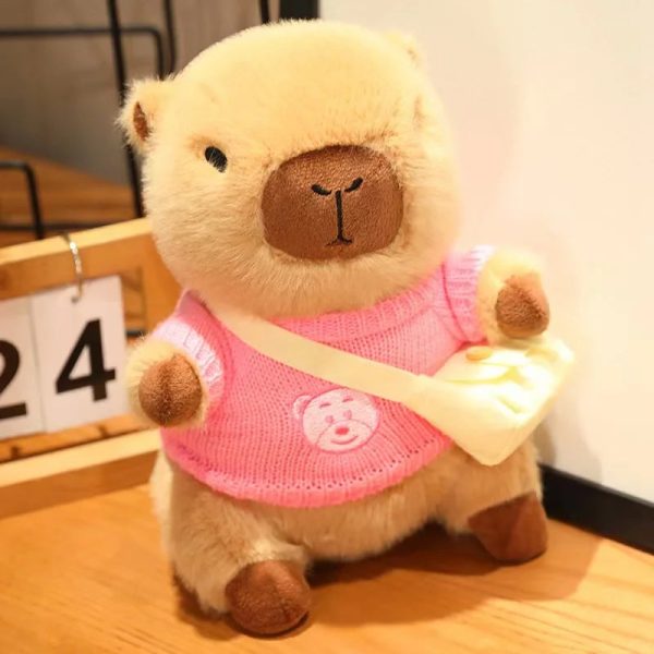 Cute Capybara Plush Toy - Cozy Sweater Doll for Kids & Home Decor