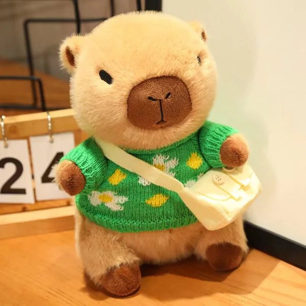 Cute Capybara Plush Toy - Cozy Sweater Doll for Kids & Home Decor