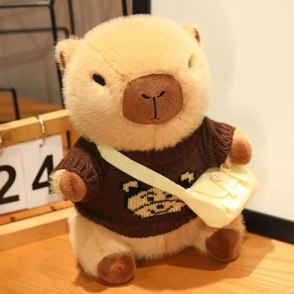 Cute Capybara Plush Toy - Cozy Sweater Doll for Kids & Home Decor