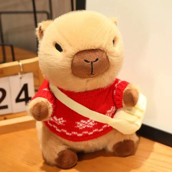 Cute Capybara Plush Toy - Cozy Sweater Doll for Kids & Home Decor
