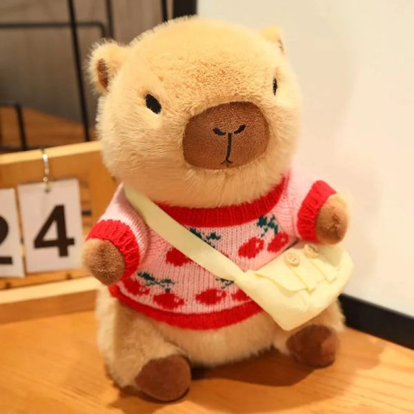 Cute Capybara Plush Toy - Cozy Sweater Doll for Kids & Home Decor