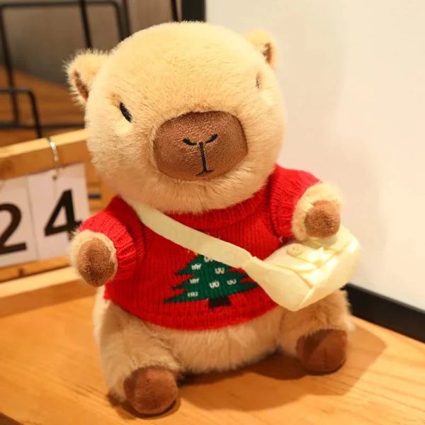 Cute Capybara Plush Toy - Cozy Sweater Doll for Kids & Home Decor