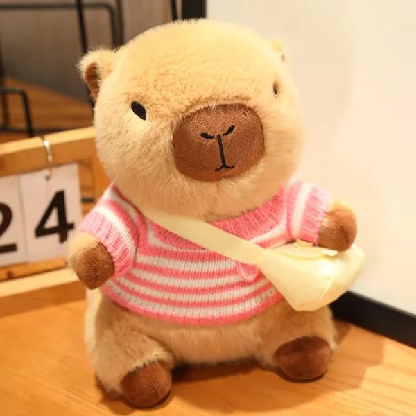 Cute Capybara Plush Toy - Cozy Sweater Doll for Kids & Home Decor