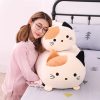 Cute Cartoon Animal Plush Pillow - Adorable Fat Dog, Cat & Friends!