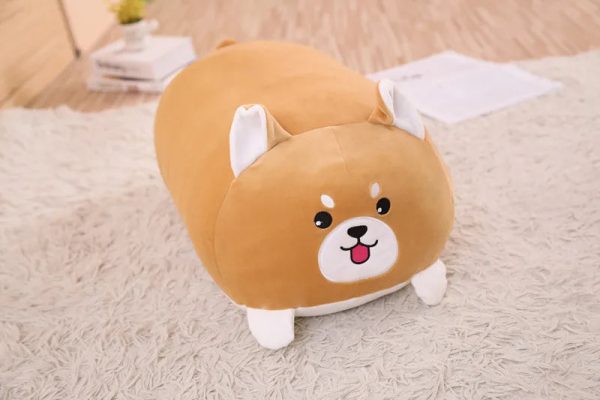Cute Cartoon Animal Plush Pillow - Adorable Fat Dog, Cat & Friends!