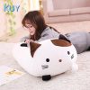 Cute Cartoon Animal Plush Pillow - Adorable Fat Dog, Cat & Friends!