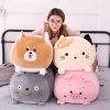 Cute Cartoon Animal Plush Pillow - Adorable Fat Dog, Cat & Friends!