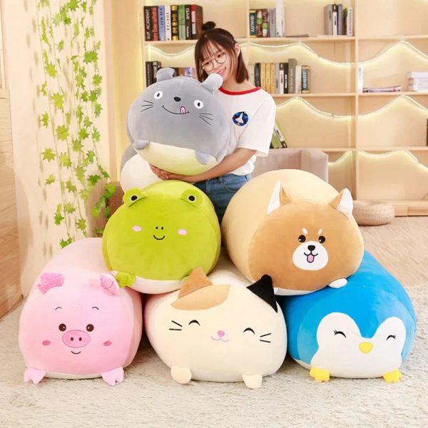 Cute Cartoon Animal Plush Pillows - Adorable Gifts for Kids