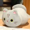 Cute Cartoon Cat Plush Pillow - Adorable Stuffed Animal for Kids' Gifts