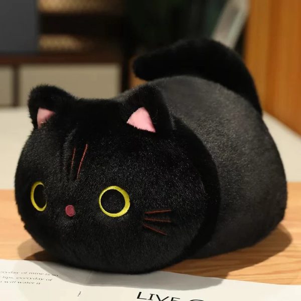 Cute Cartoon Cat Plush Pillow - Adorable Stuffed Animal for Kids' Gifts
