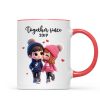 Cute Cartoon Couple Together Since Personalized Mug, Gift for him, Gift for her Cute Cartoon Couple Together Since Personalized Mug, Gift for him, Gift for her