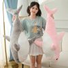 Cute Cartoon Giant Shark Whale Plush Pillow - Cozy Home Decor for Kids
