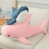 Cute Cartoon Giant Shark Whale Plush Pillow - Cozy Home Decor for Kids
