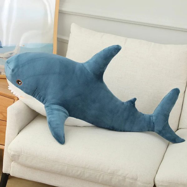 Cute Cartoon Giant Shark Whale Plush Pillow - Cozy Home Decor for Kids