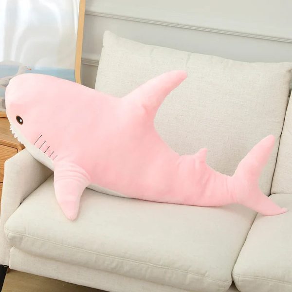 Cute Cartoon Giant Shark Whale Plush Pillow - Cozy Home Decor for Kids
